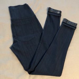 Agnes & Dora Knit Jeggings, medium denim, Small